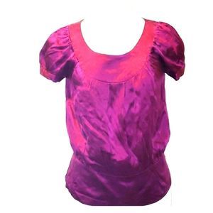 INC INTERNATIONAL PETITE 100% Silk Blouse 4P